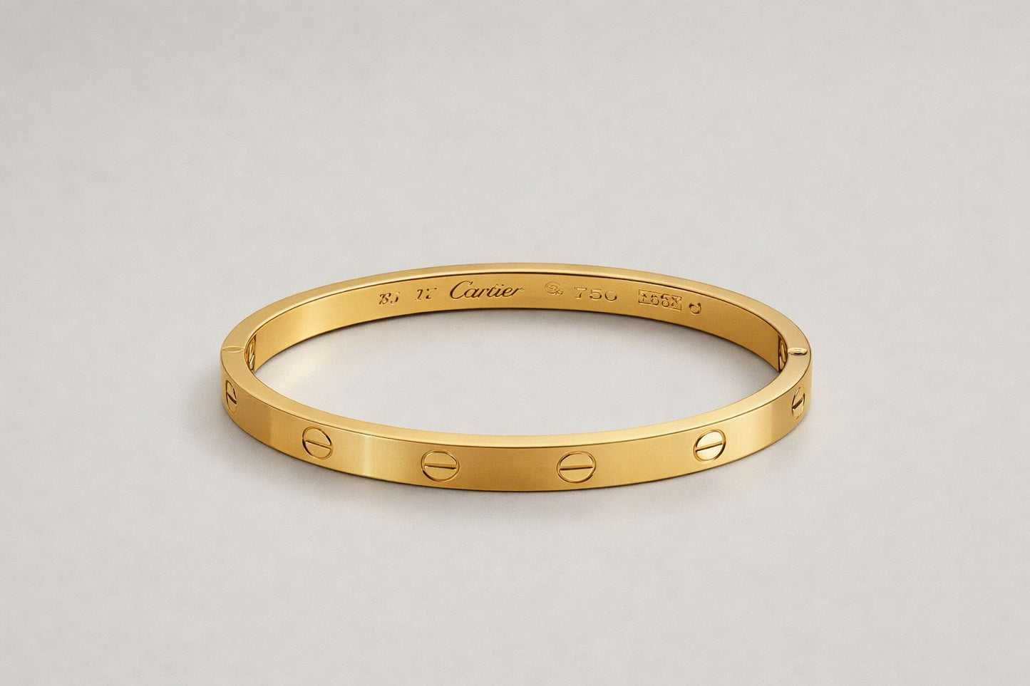 Elegant Gold Finish Screw Design Bracelet for Girls | Luxury Fashion Bangle