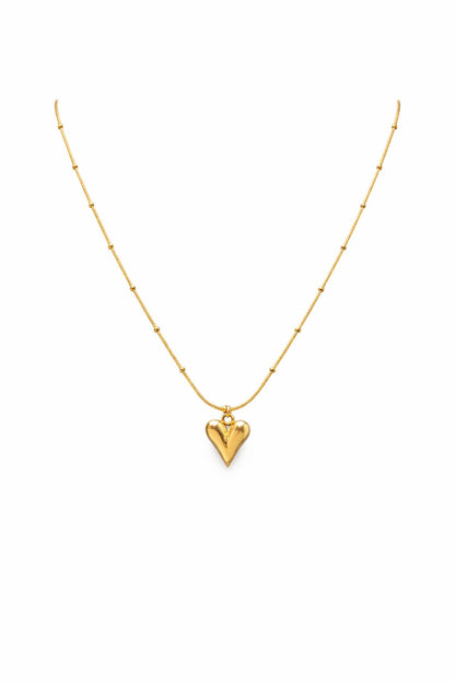 Elegant Gold Heart Pendant Necklace | Minimal & Everyday Wear