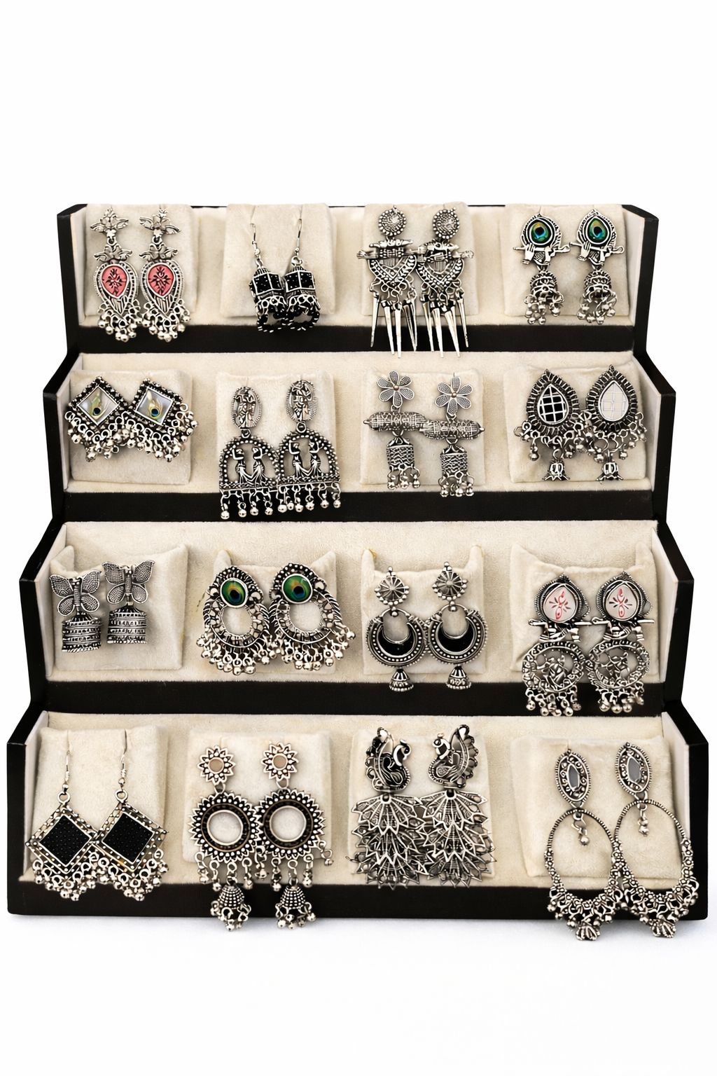 Jhumka Earrings Set for Women | Ethnic Tribal Designer Earrings Combo