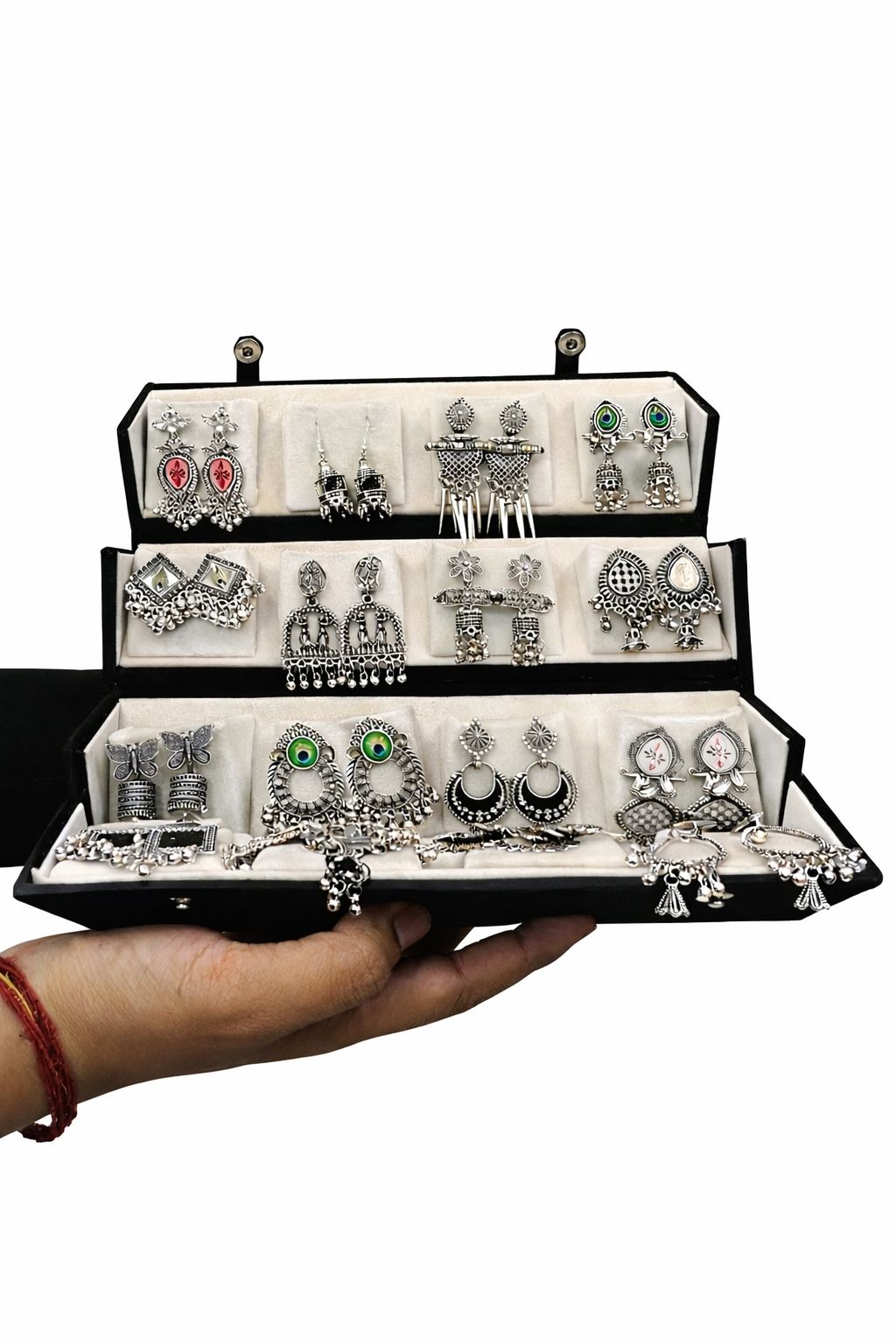 Jhumka Earrings Set for Women | Ethnic Tribal Designer Earrings Combo
