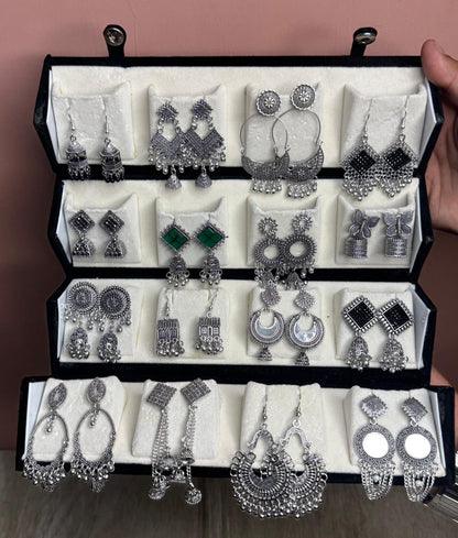 Jhumka Earrings Set for Women | Ethnic Tribal Designer Earrings Combo