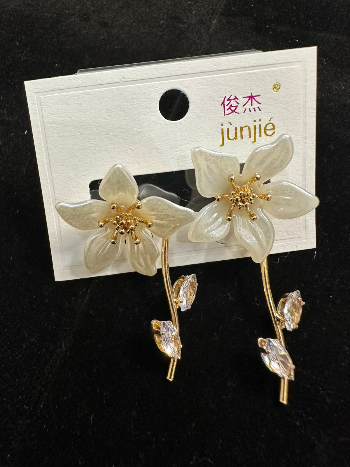 3-in-1 Premium Earrings Combo Set for Women | Floral Gold, Cherry Drops & Elegant White Flower Earrings